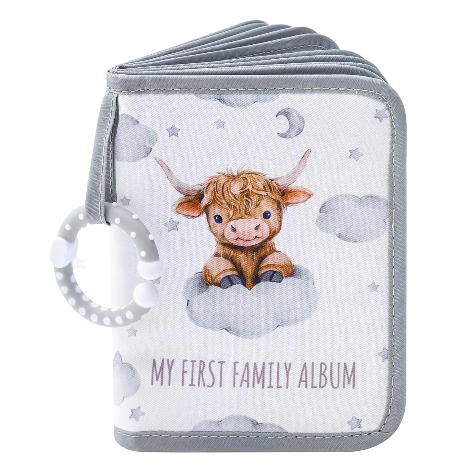 Whoasyst Gentle Farm Animal Themed Baby Album Constructed of Materials and Strong Construction Babybash Gift Concept