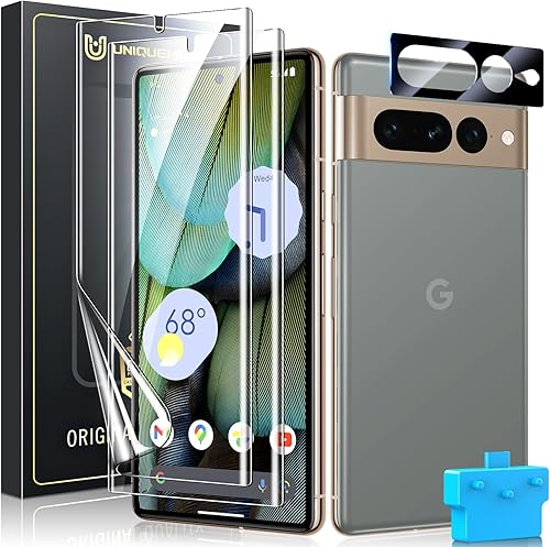 UniqueMe para Google Pixel 7 Pro Protector de Pantalla - 2 Piezas TPU Protector 