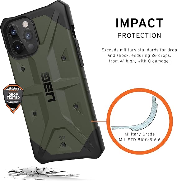 URBAN ARMOR GEAR iPhone 12 Pro Max 6.7 2020 Compatible Shockproof Case PATHFINDER Olive