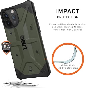 URBAN ARMOR GEAR iPhone 12 Pro Max 6.7 2020 Compatible Shockproof Case PATHFINDER Olive