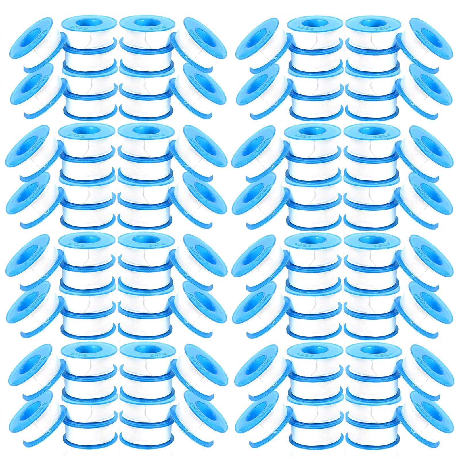 Pack of 100 Teflon Tape, Thread Seal Tapes，Ptfe Thread Seal Tape For Plumbers Sealant Tape For Leak Water Pipe Thread (100)