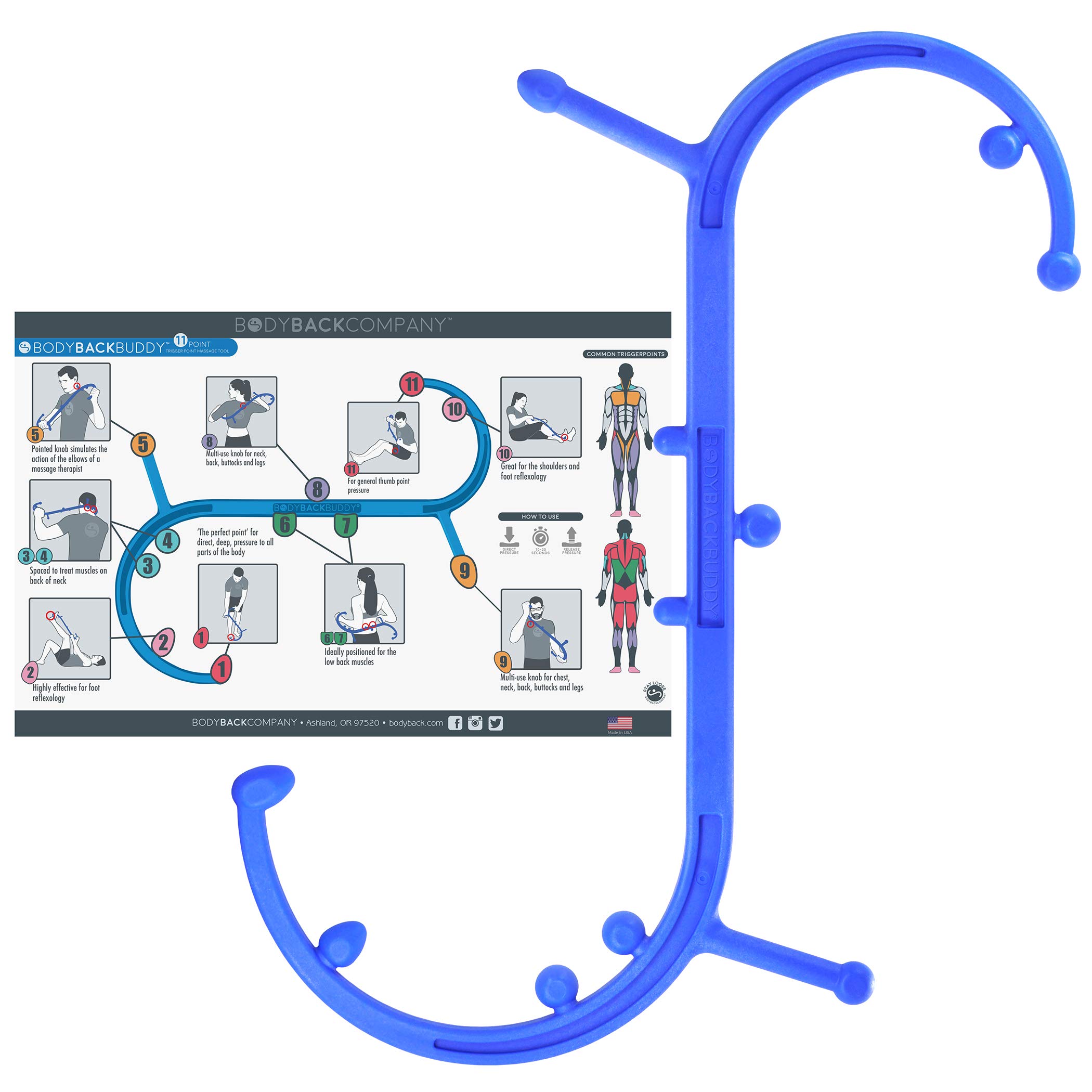 Buy Body Back Buddy Elite USA Made Trigger Point Massage Tool, Neck