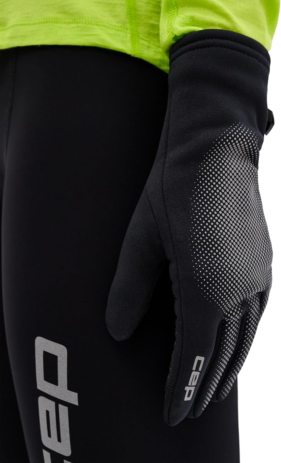 CEP Core Run Reflective Gloves for Men & Women – High-Visibility, Weather-Resistant, Fleece-Lined, Touchscreen-Compatible