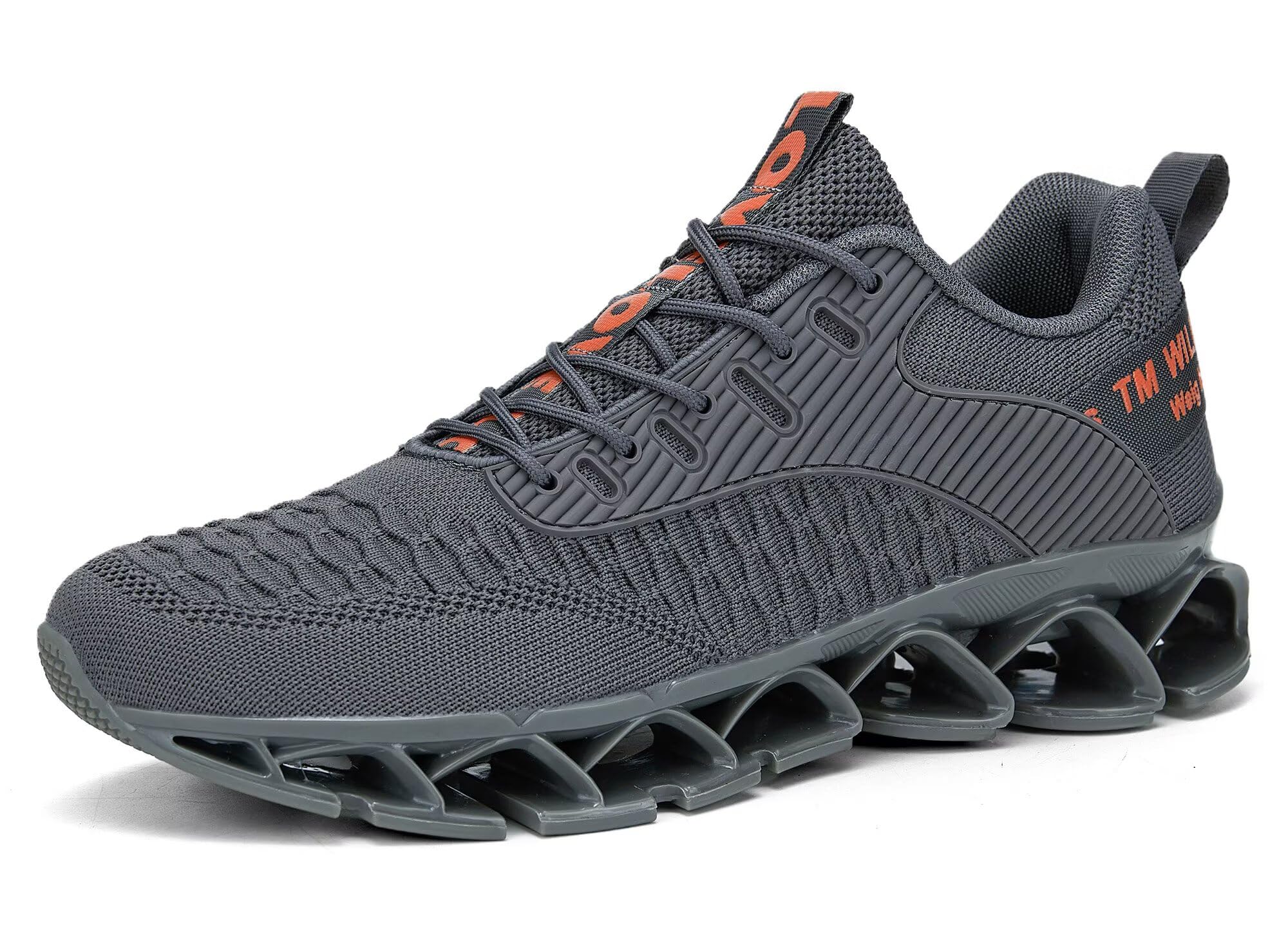 Vooncosir Men's Fashion Sneakers Breathable Mesh Running Shoes Blade Non Slip Soft Sole Casual Athletic Walking Shoes