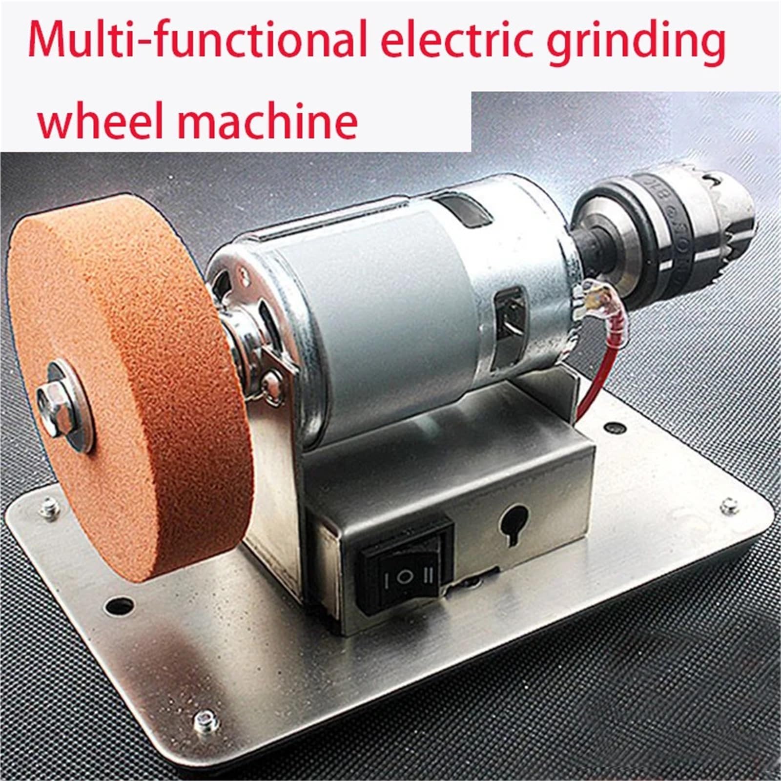 Máquina de amoladora doble, artefacto, amoladora de mesa, motor, mini pulidora eléctrica, muela de amolar, piedra de amolar
