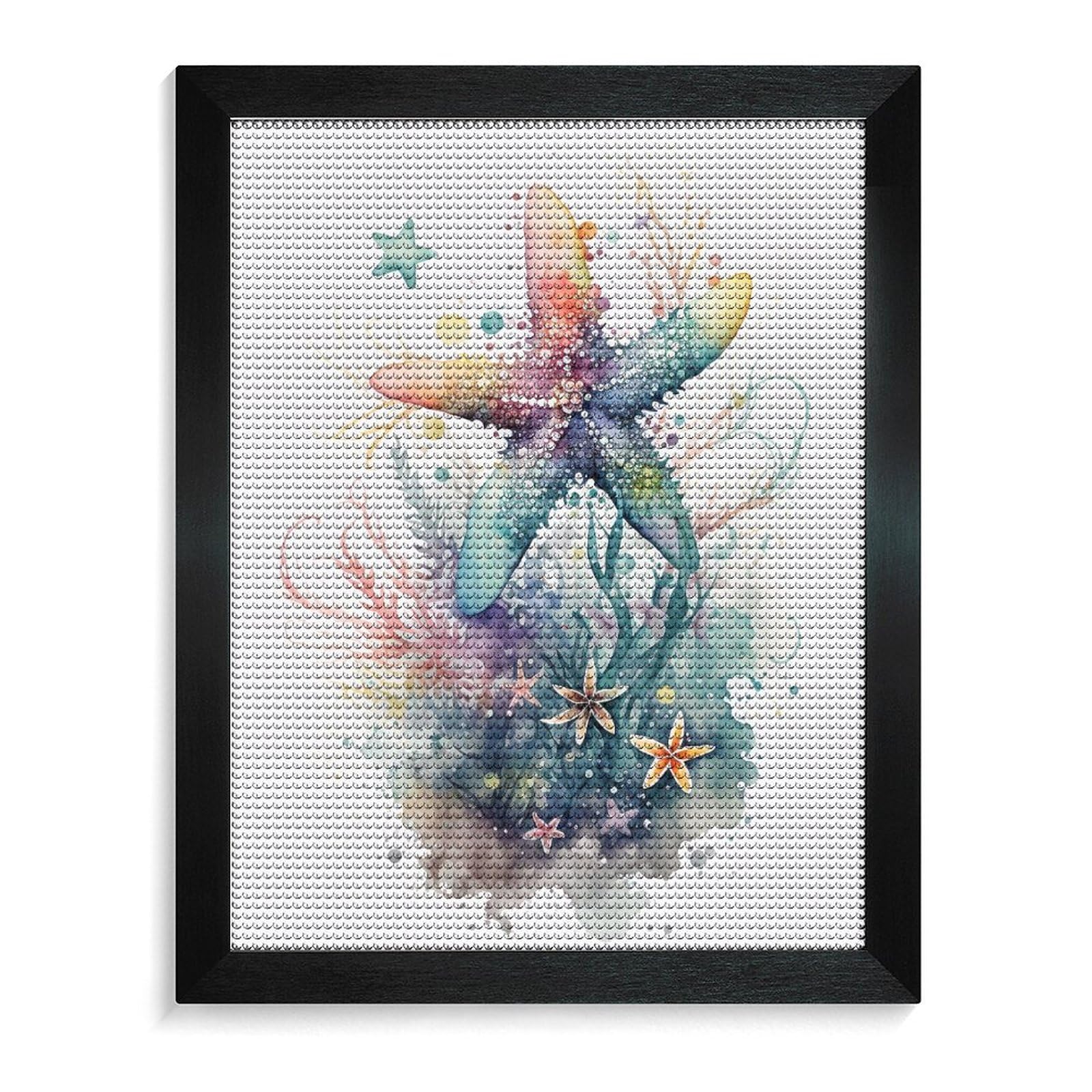 ダイヤモンドビーズ完成品【水彩画風現代アート】 Amazon.co.jp: ダイアモンドビーズ絵画 浮世絵 和風 和柄 5D