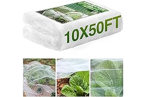 10 x 50 ft Ultra Fine Mesh Garden Netting for Plant Protection