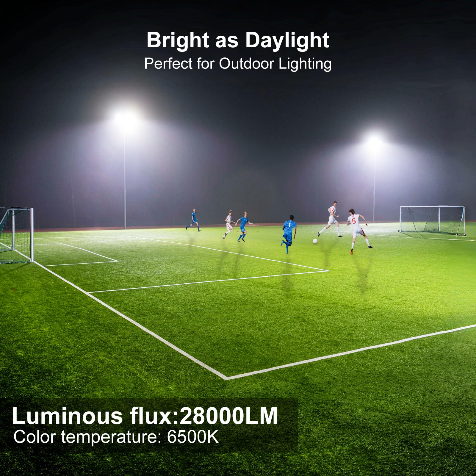 28000LM LED Spot extérieur 200W, lampadaire poteau lampe 6500K projecteur avec angle réglable IP67 étanche 230V projecteur extérieur pour jardin, terrain de sport