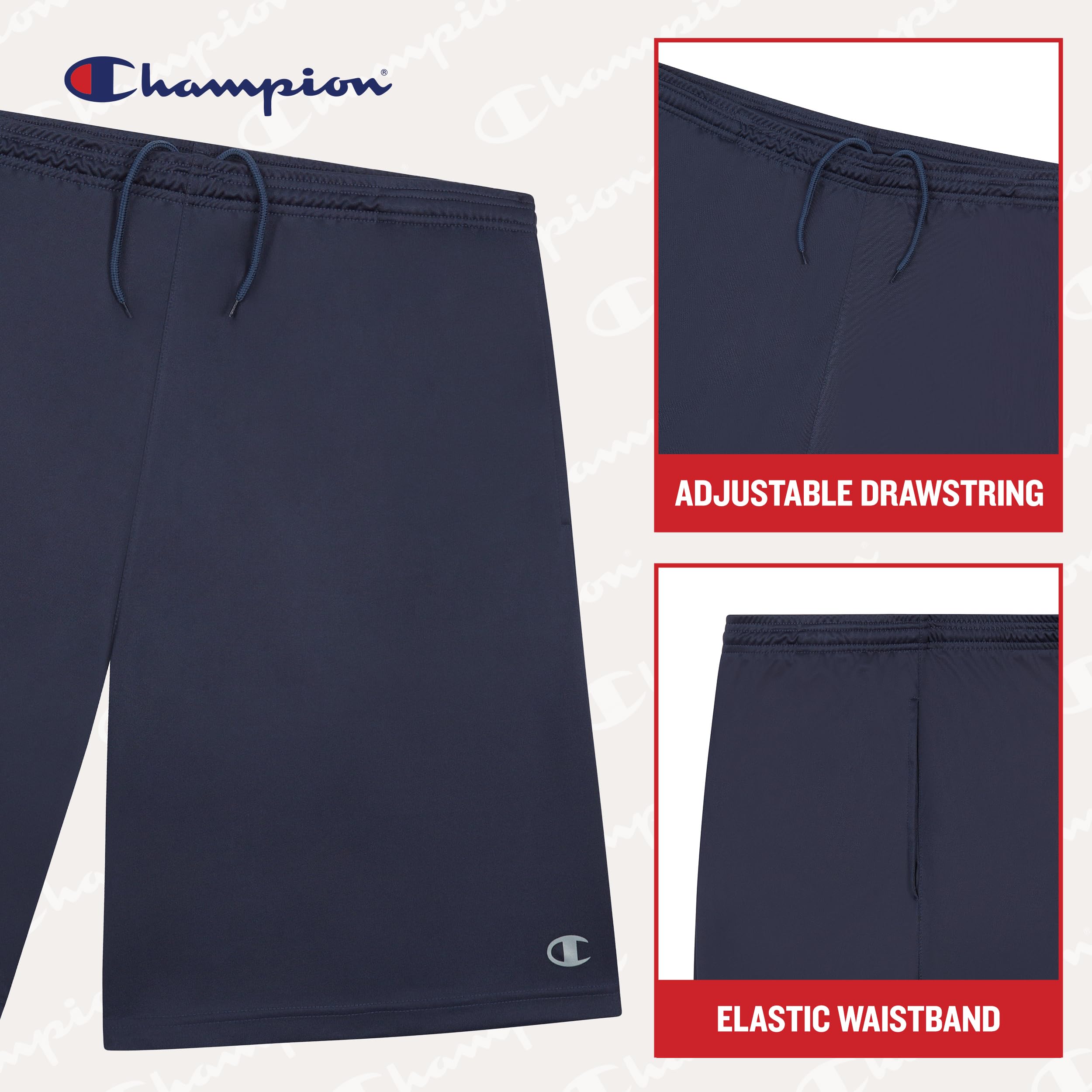 Champion Große und große Basketball-Shorts für Herren - Herren Mesh-Shorts groß und groß