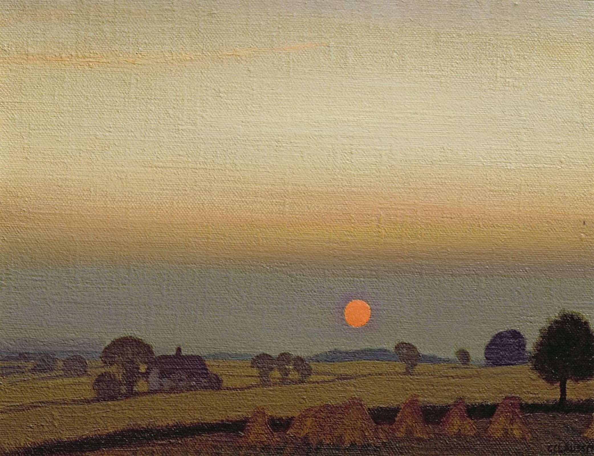 POSTERIIk Famous Modern Artwork Art Mural Sunset by George Clausen Oil Paintings Pictures for Home Decor 60x90cm