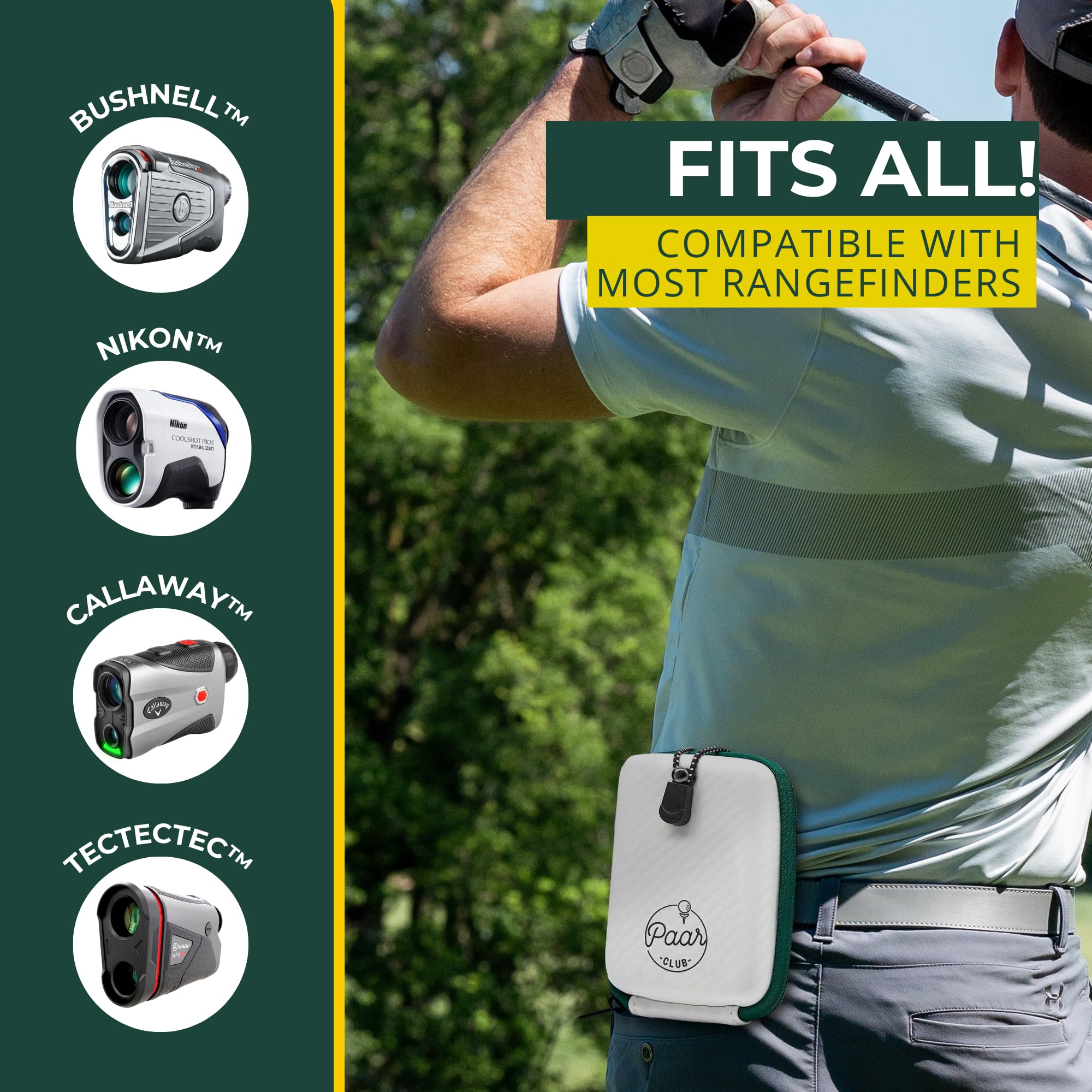 PAAR CLUB Hard Shell Golf Rangefinder Case - Protect Your Device