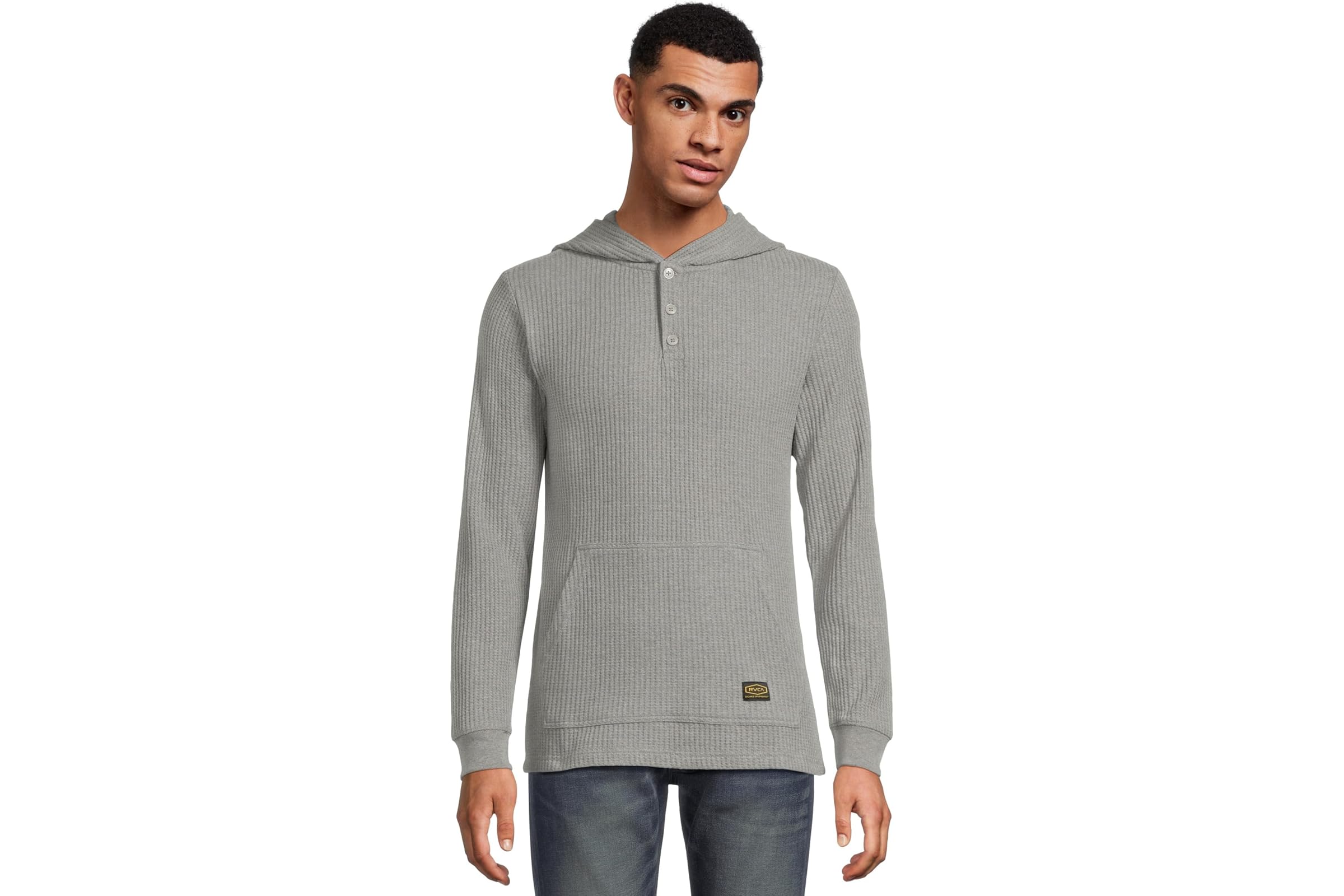 Мужская рубашка RVCA Dayshift Thermal Hooded Henley