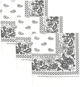 Paisley One Dozen Cowboy Bandanas
