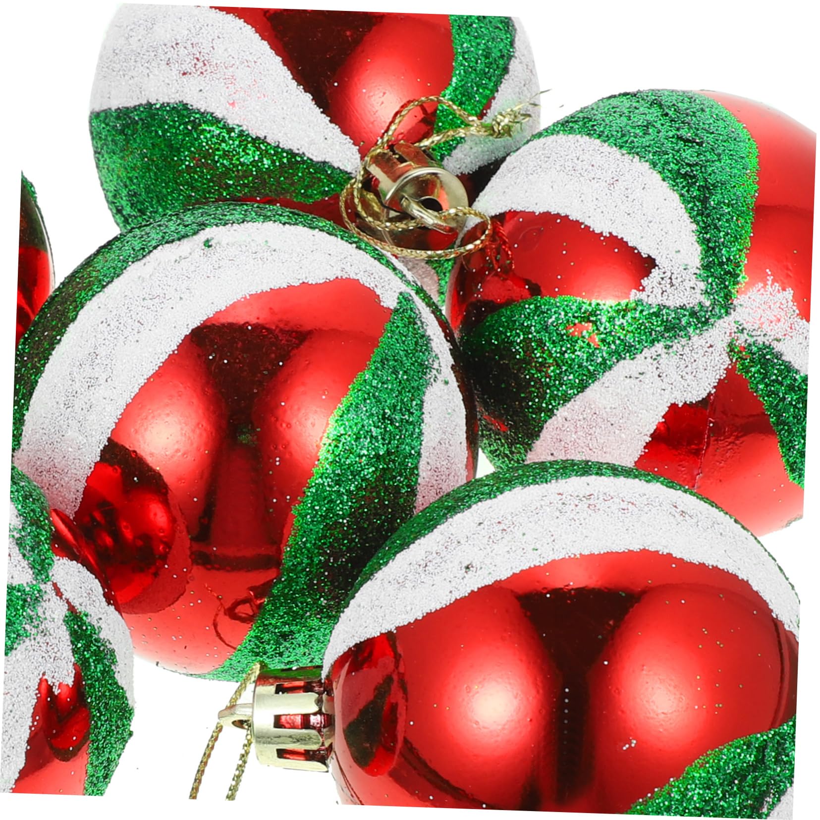 Alipis 48stücke Weihnachtskugeln Rot Grün Und Weiß Glänzende Christbaumdekorationen Für Festliche Anlässe Hängende Ornamente Für Weihnachtsbaum Weihnachtsdeko Weihnachtsfeier