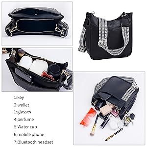 Amazon.com: YQC Womens Crossbody Purses Trendy Cross Body