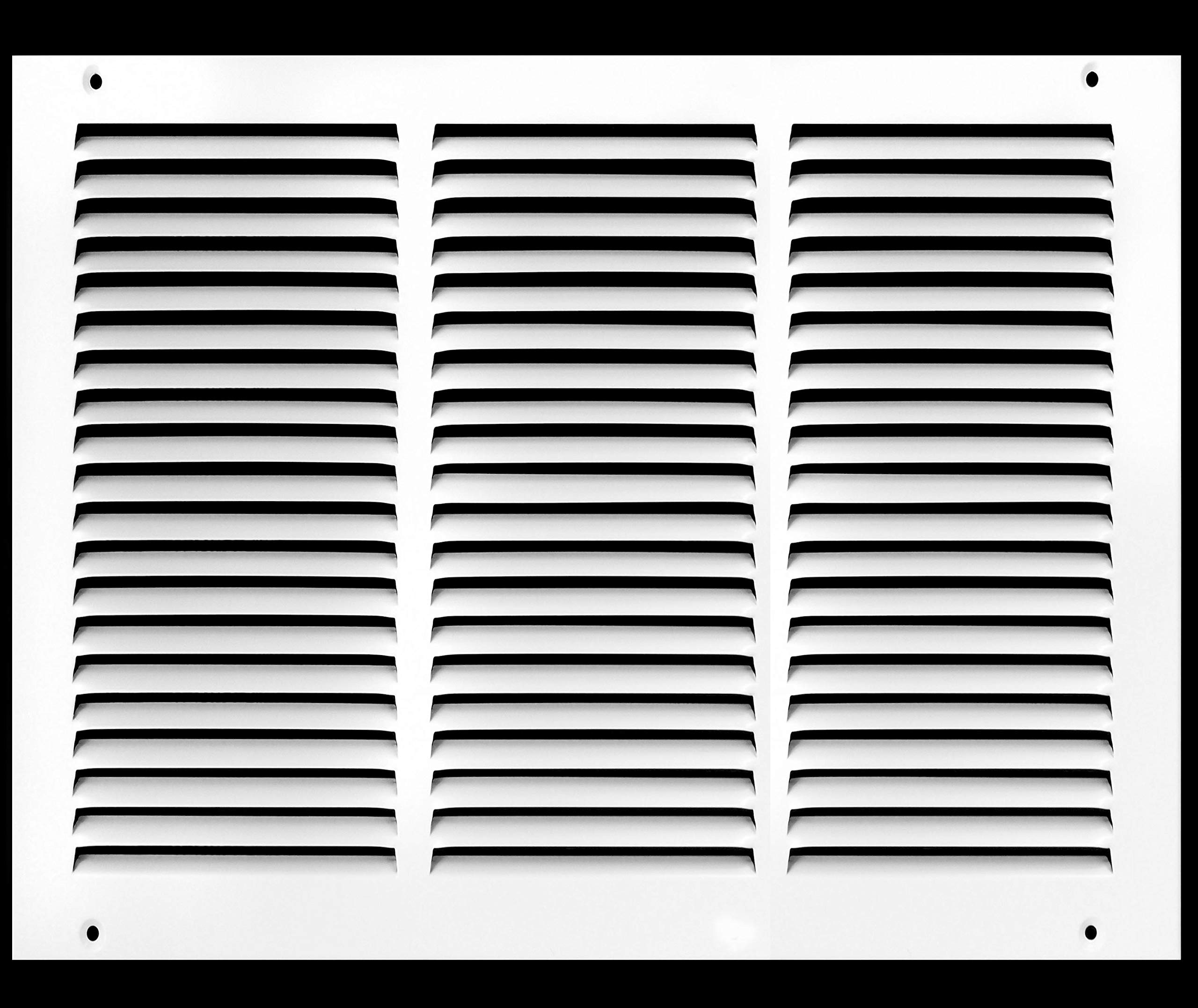 HVAC Premium 14'' x 12'' Return Air Grille - Sidewall and Ceiling - HVAC Vent Duct Cover Diffuser - White [Outer Dimensions: 15.75w X 13.75''h]