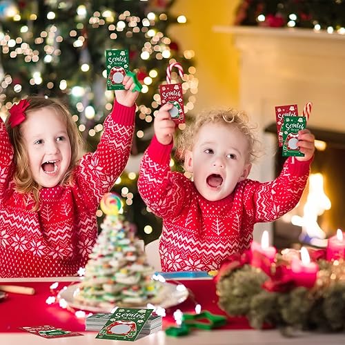 Miniatura 4 de Tarjetas de Navidad para rascar, suéter, juego de Navidad, tarjetas raspadas, suéter feo, tarjetas de juego para rascar, ganador que pierdes para