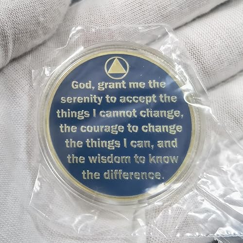 Miniatura 2 de Fuera de las cenizas de la adicción Phoenix Rising from Flames Sobriety Chip AA Medallion Recovery Coin