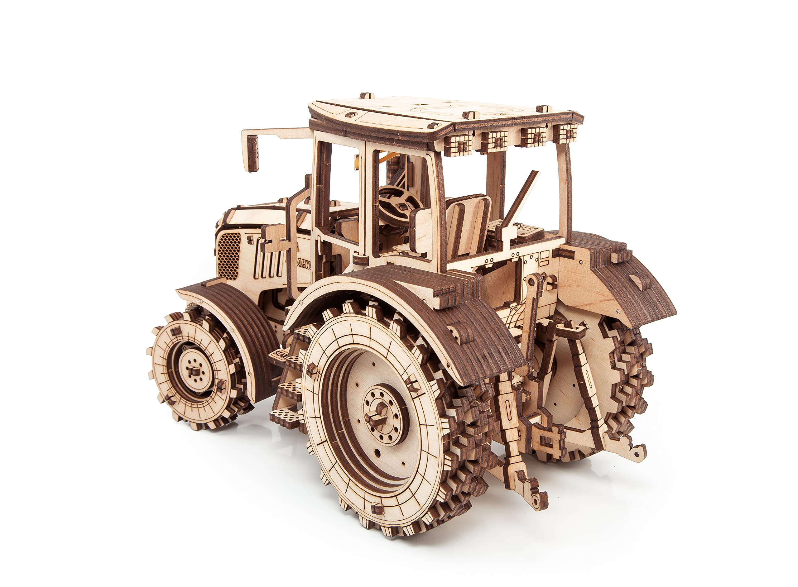 EWA Eco-Wood-Art Tractor BELARUS-2022 – Rompecabezas 3D De Madera 342 Piezas Sin Pegamento