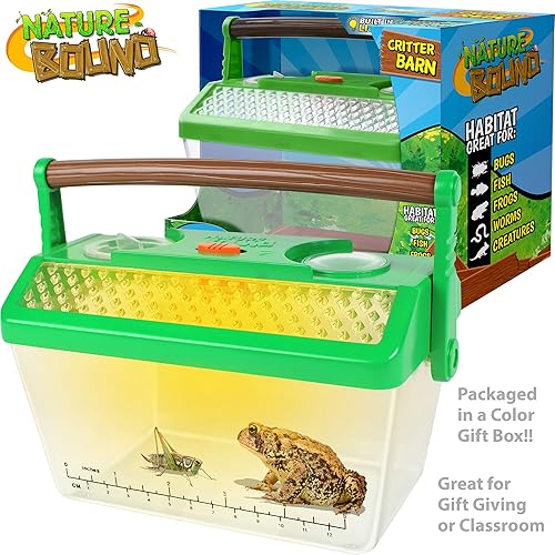 Miniatura 8 de Nature Bound Hábitat 2 en 1 con microscopio para insectos y otros bichos, incluye tapa y microscopio portátil extraíble