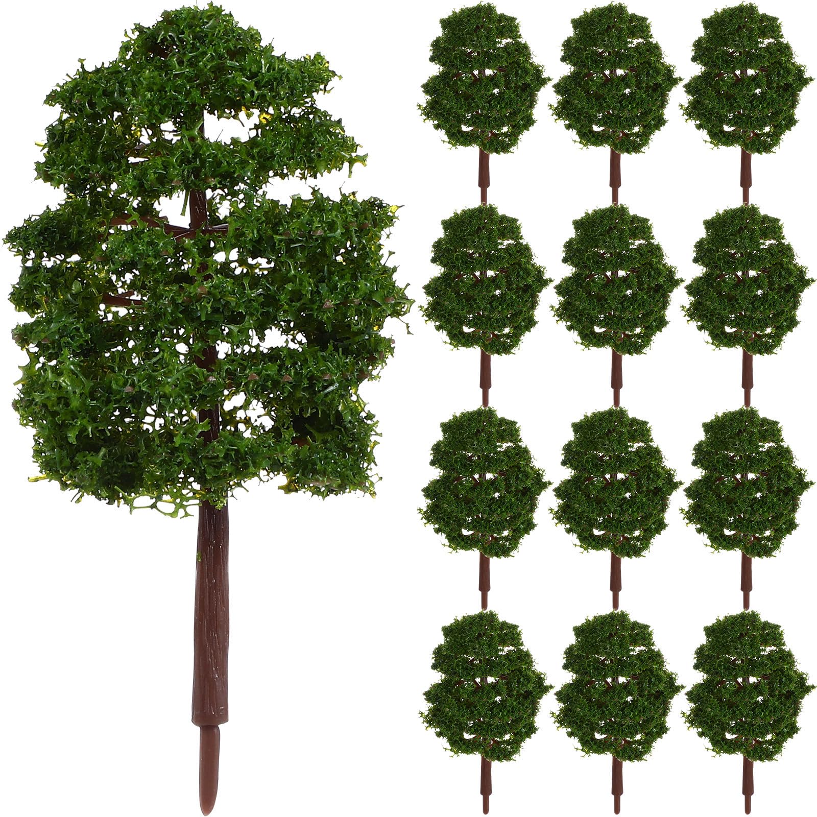 Alberi Modello Paesaggio Verdi 9cm 20 Pezzi per Diorama