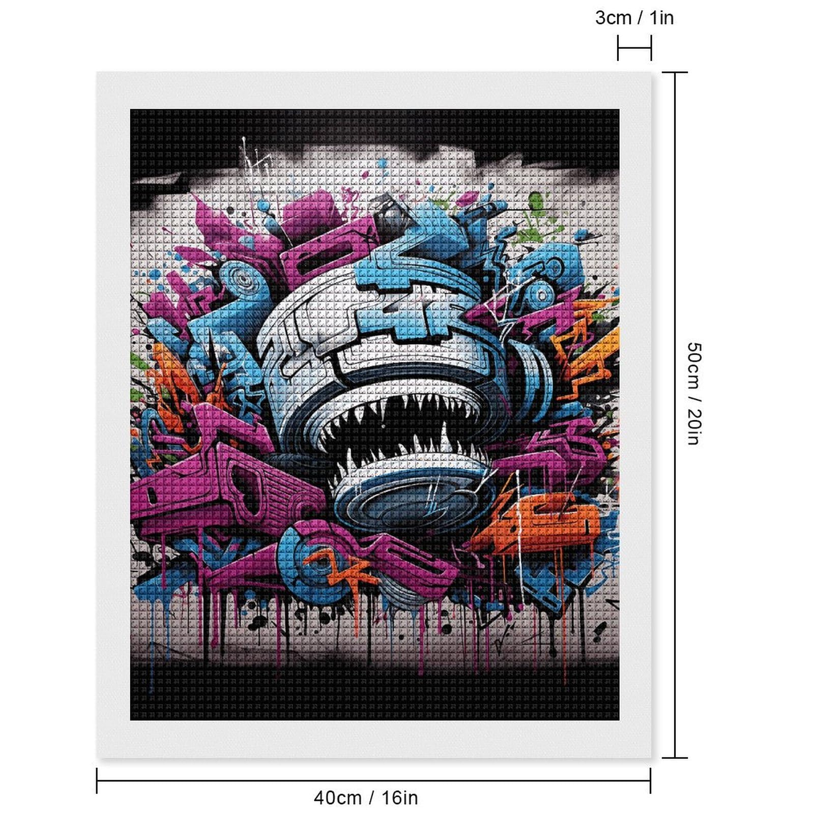 Amazon.com: Colorful Graffiti Diamond Art Kits for Adults Diamond