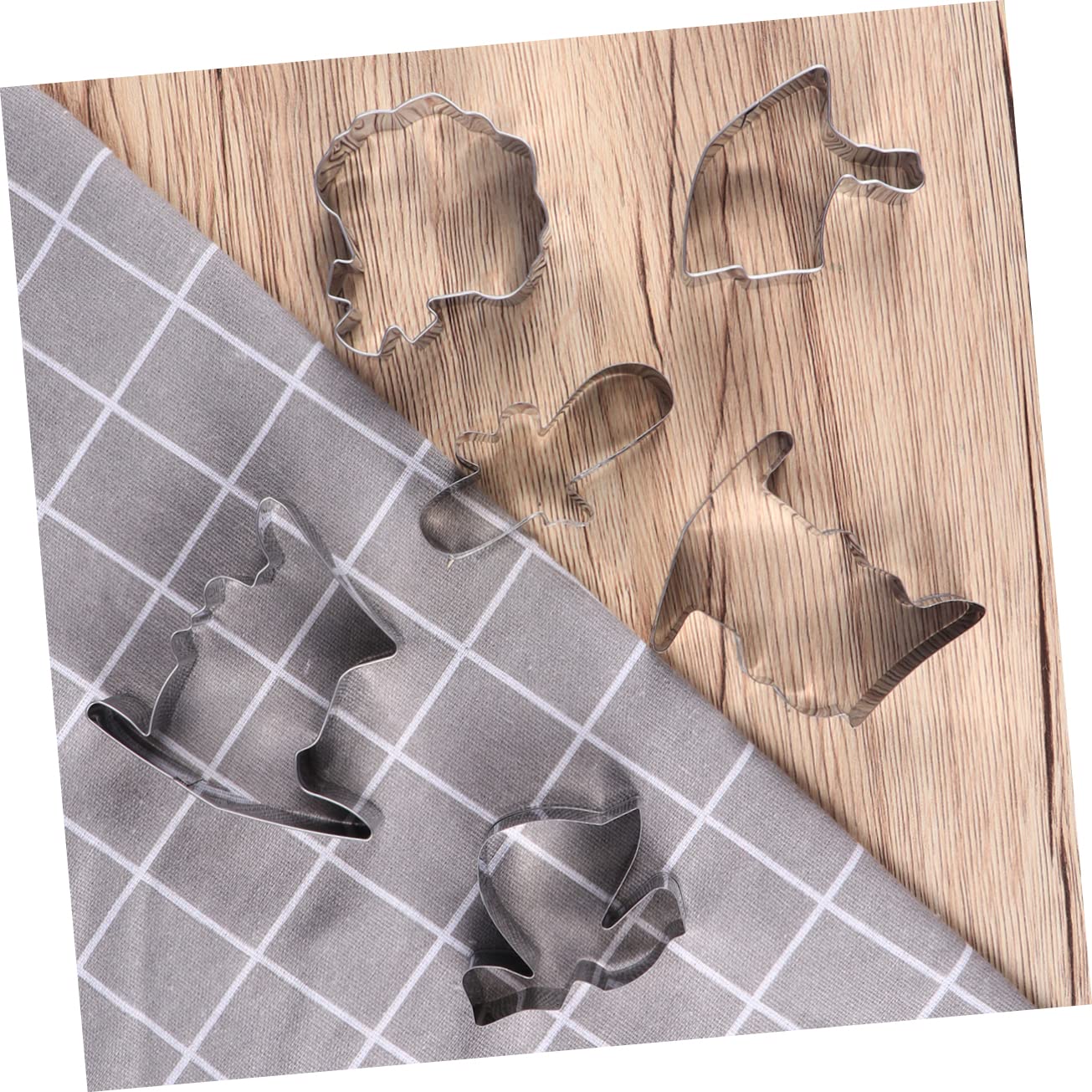 UPKOCH 3 Set Di Per Biscotti in Acciaio Inox Antiaderente Forma Di Cappello Per Biscotti Certificato Di Abito Per La Cottura Al Forno 6 Pezzi*3