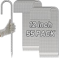 Vista 20 de AAGUT Estacas de barra de refuerzo de 24 pulgadas con gancho en J resistente, paquete de 20 estacas de tienda de campaña extra largas de 1/2 pulgada