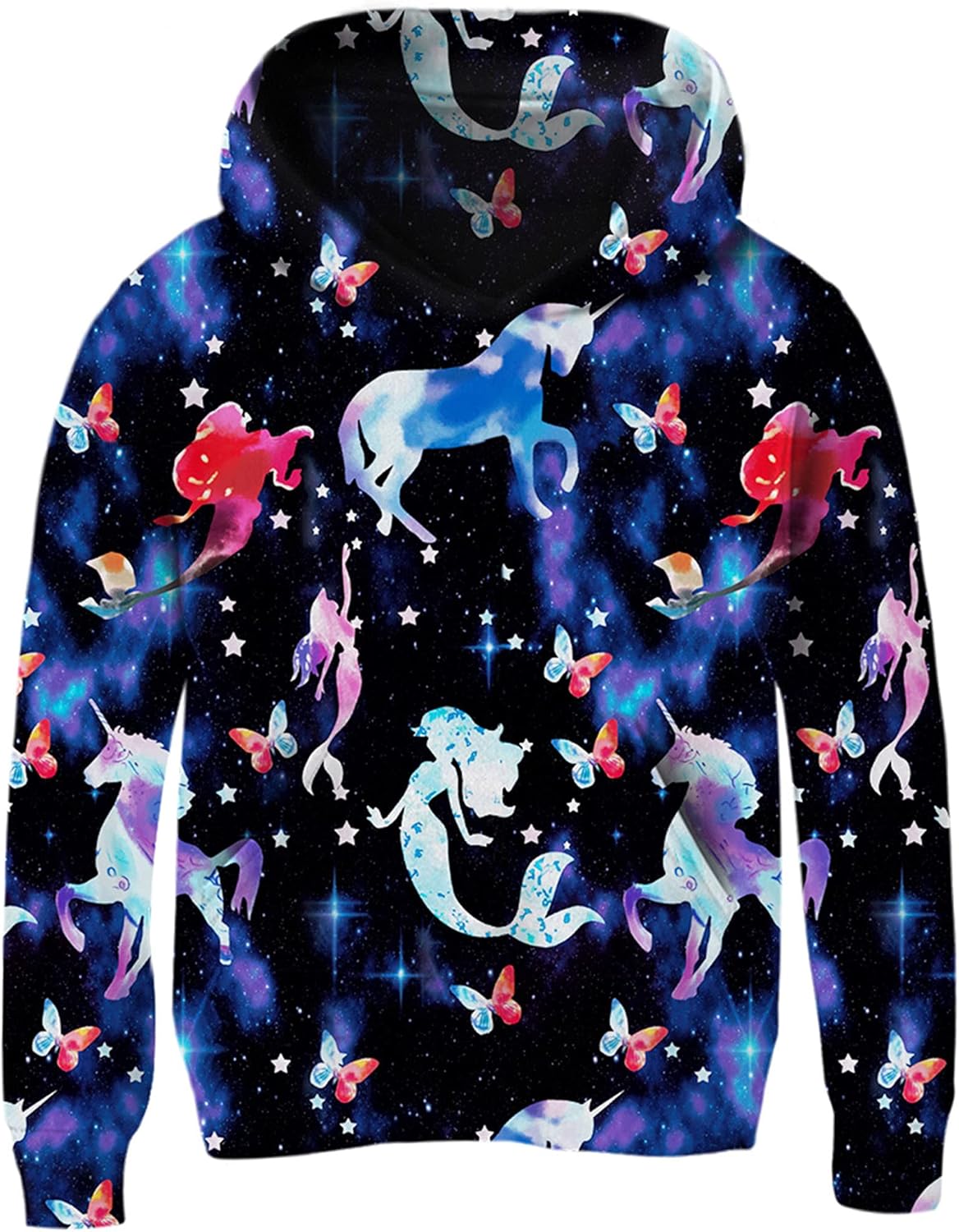 BFUSTYLE Girls 3D Print Pullover Hoodies with Pocket Kids Hooded Sweatshirt Size 4-14: Clothing, Shoes & Jewelry