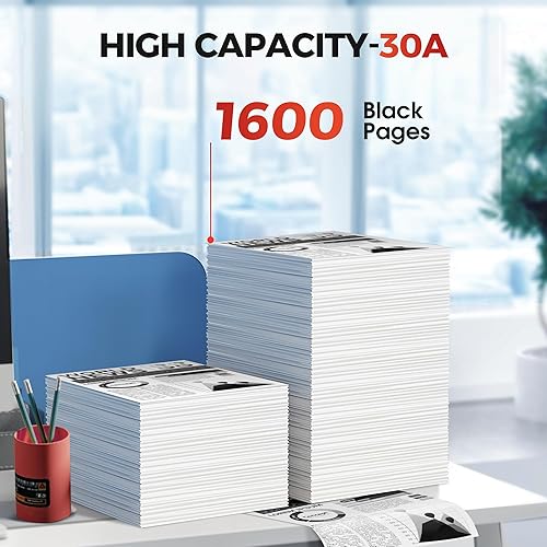 Miniatura 3 de Cartucho de tóner negro 30A CF230A - Reemplazo para HP 30A CF230A 30X CF230X compatible con impresora Pro MFP M227fdw M203dw M227fdn M203dn M227sdn