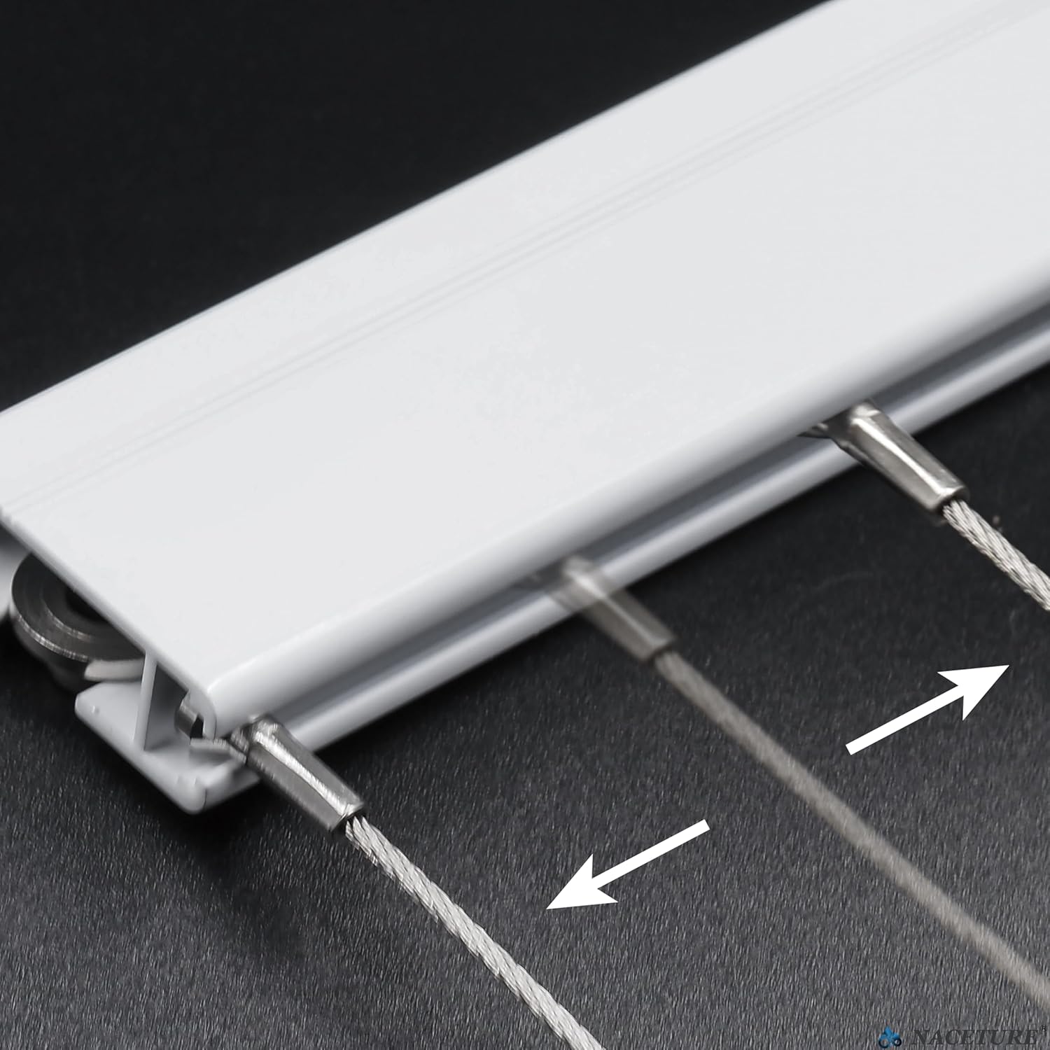 Picture Rail Hanging System- Innovative Art Hanging Rail System Including 4 Pcs 24" Picture Rails, 4 Pcs 2M Picture Rail Hooks & Installation Hardware- Elegant Picture Hanging Kit for Gallery