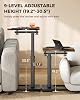 Mesa lateral con forma de C, mesa de TV giratoria de altura ajustable | superficie rotatoria de 360°, mesa deslizable para sofá para espacios pequeños, escritorio para laptop para sofá, cama y sala 5