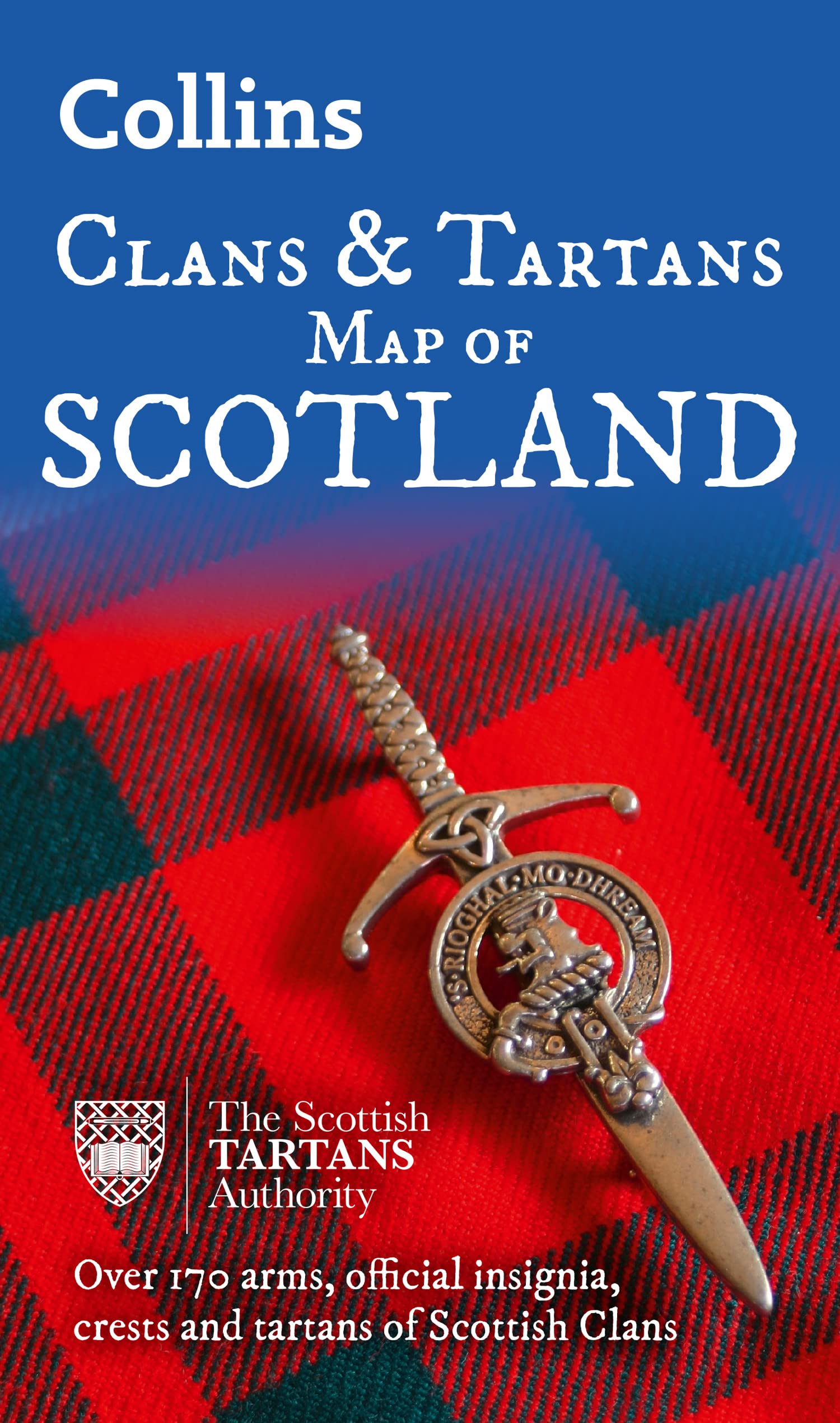 Collins Clans and Tartans Map of Scotland: Over 170 Arms, Official Insignia, Crests and Tartans of Scottish Clans Map – Folded Map, January 9, 2024