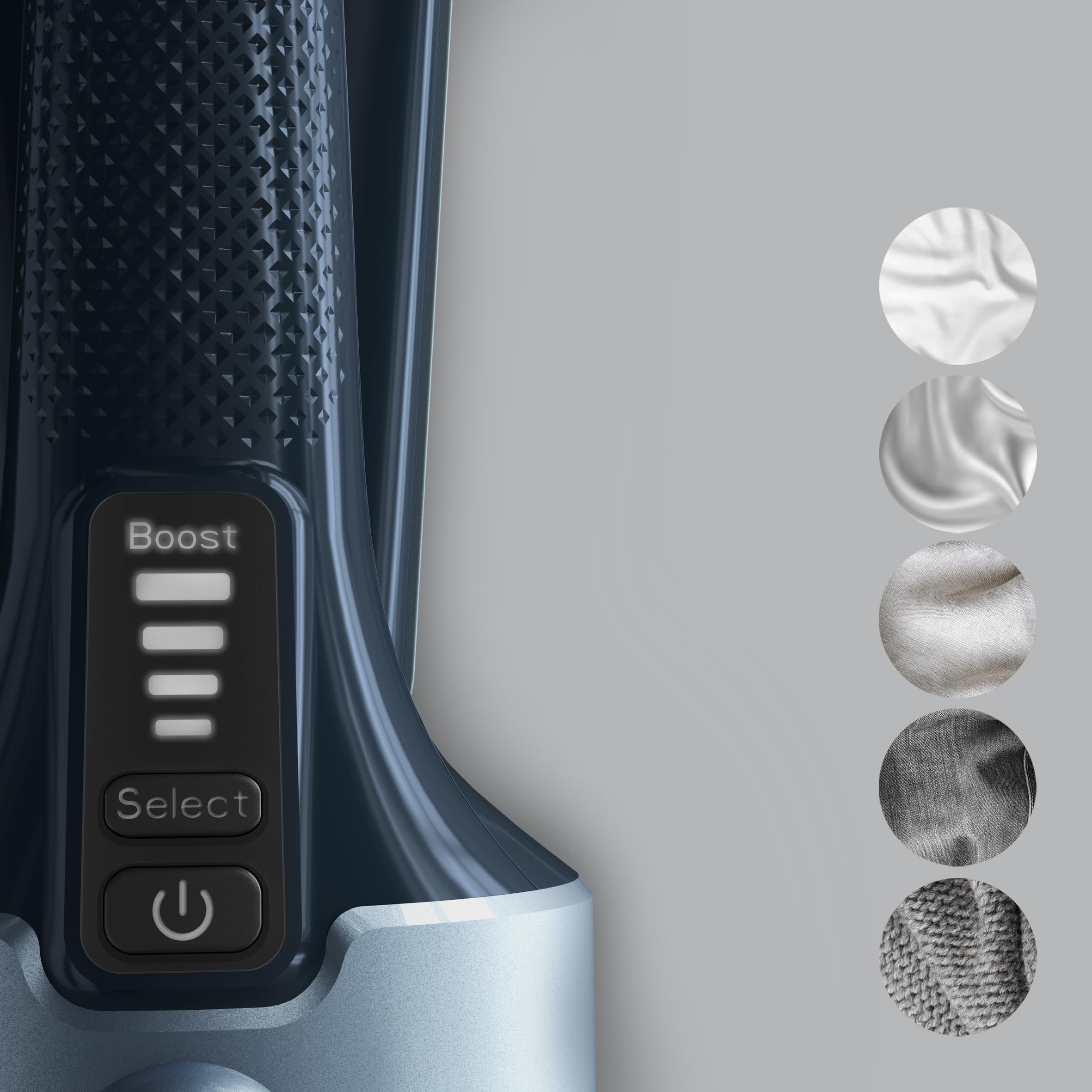Tefal Pure Force DT8755E0 Défroisseur vapeur 3 en 1, semelle en céramique, débit de vapeur 35 g/min, effet pressing 90 g/min, 4 niveaux de vapeur, côté anti-peluches, réservoir d'eau amovible 180 ml