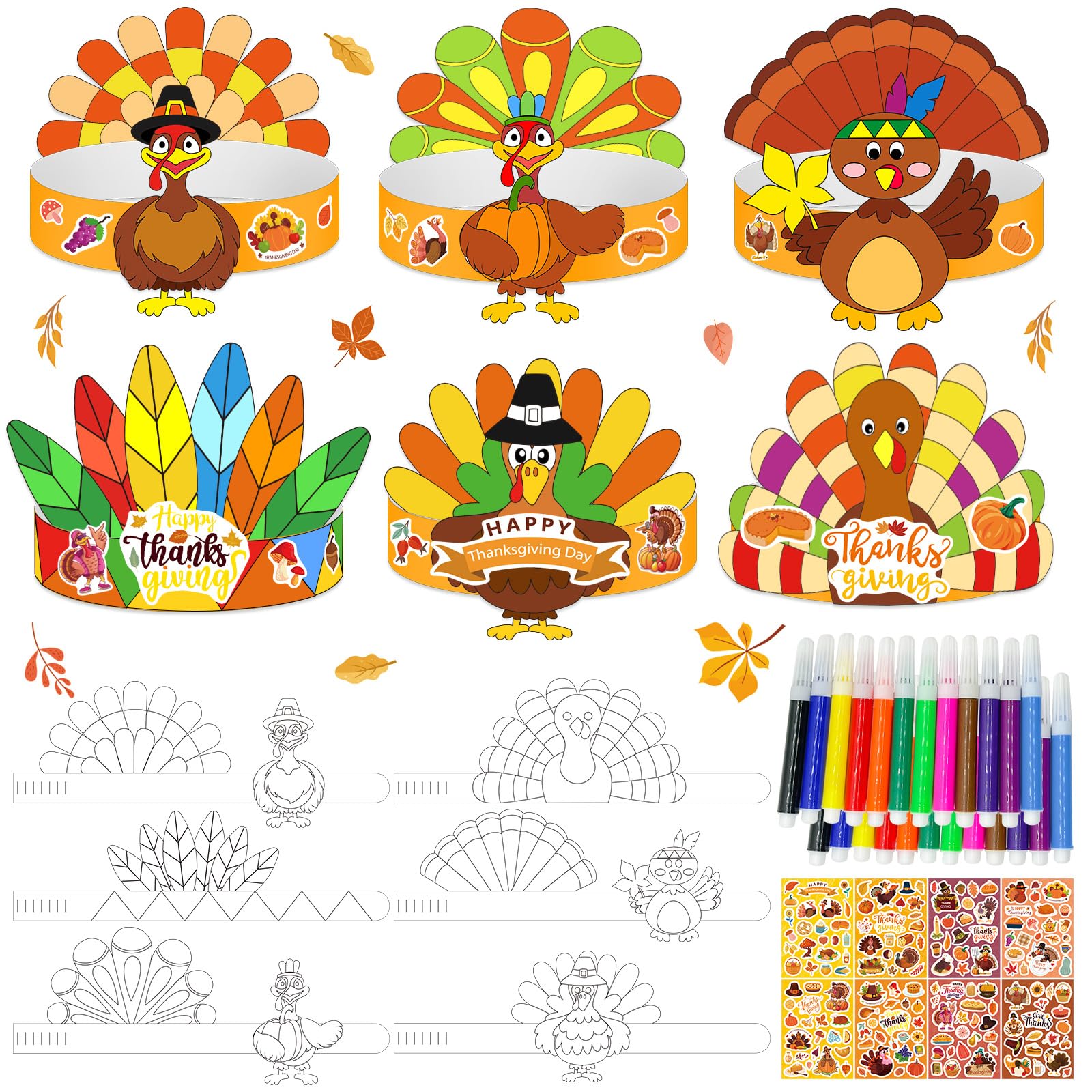Thanksgiving Turkey Crafts | DIY Kits & Decorations - View #11