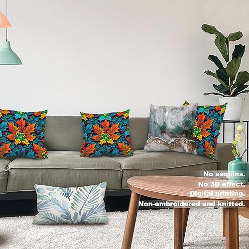 Miniatura 9 de Batmerry Juego de 2 fundas de almohada vintage de 18 x 18 pulgadas, lilas moradas y lavanda sobre fundas de almohada cuadradas vintage de doble cara