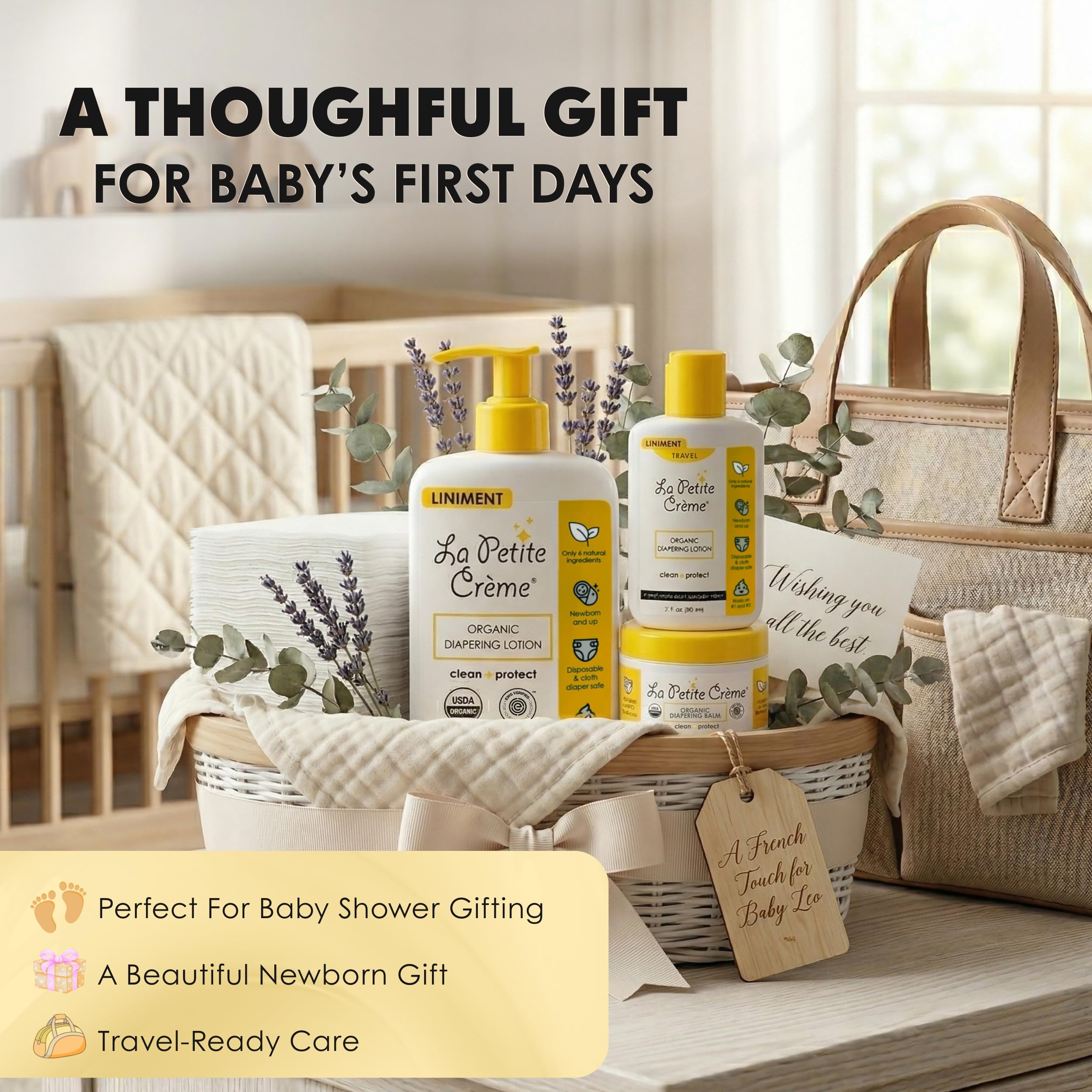La Petite Creme Diapering Gift Set - Newborn Essentials -2 La Petite Creme Diapering Gift Set - Newborn Essentials -2
