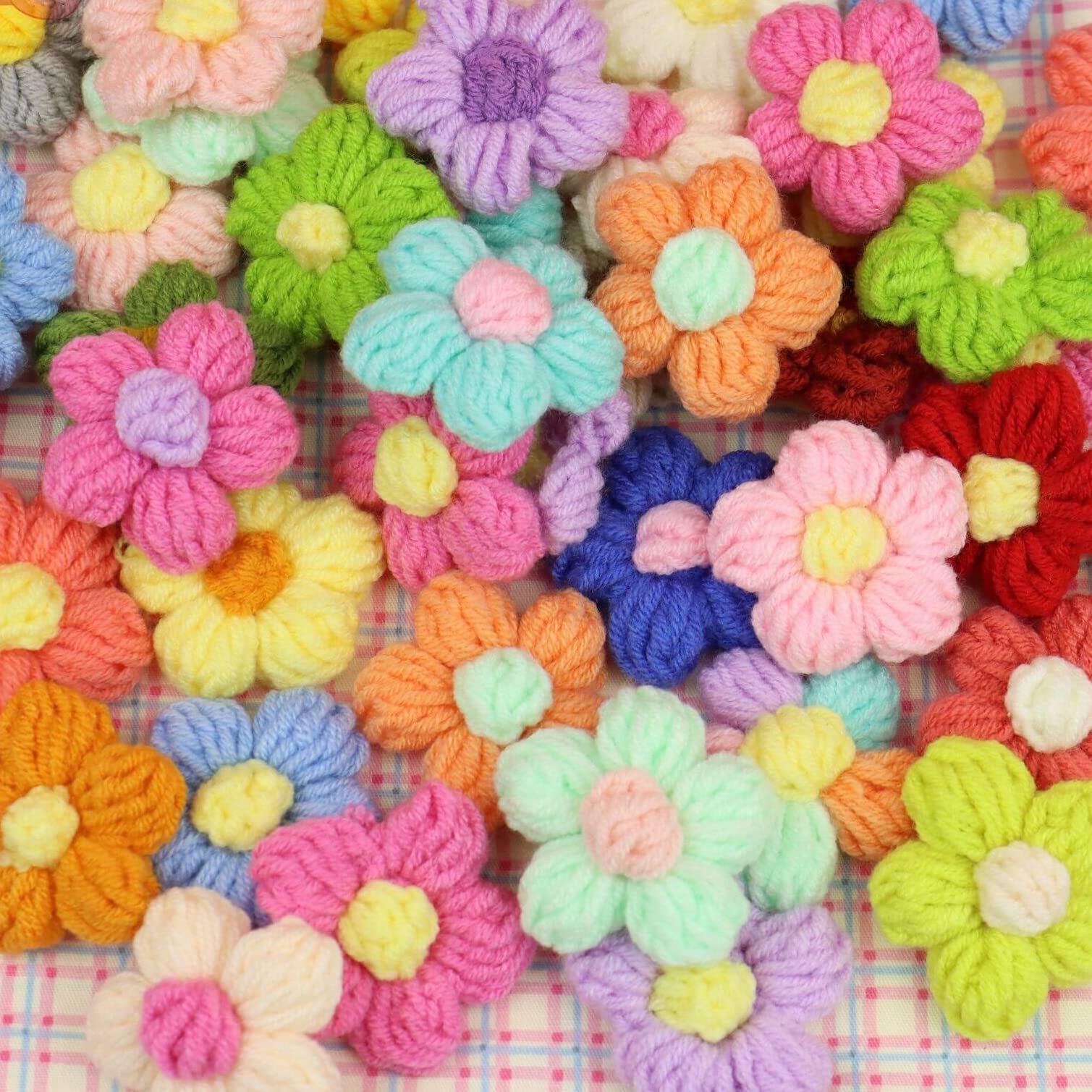 Amazon.com: YYCRAFT 30 Handmade Crochet Spring Flower 1.5