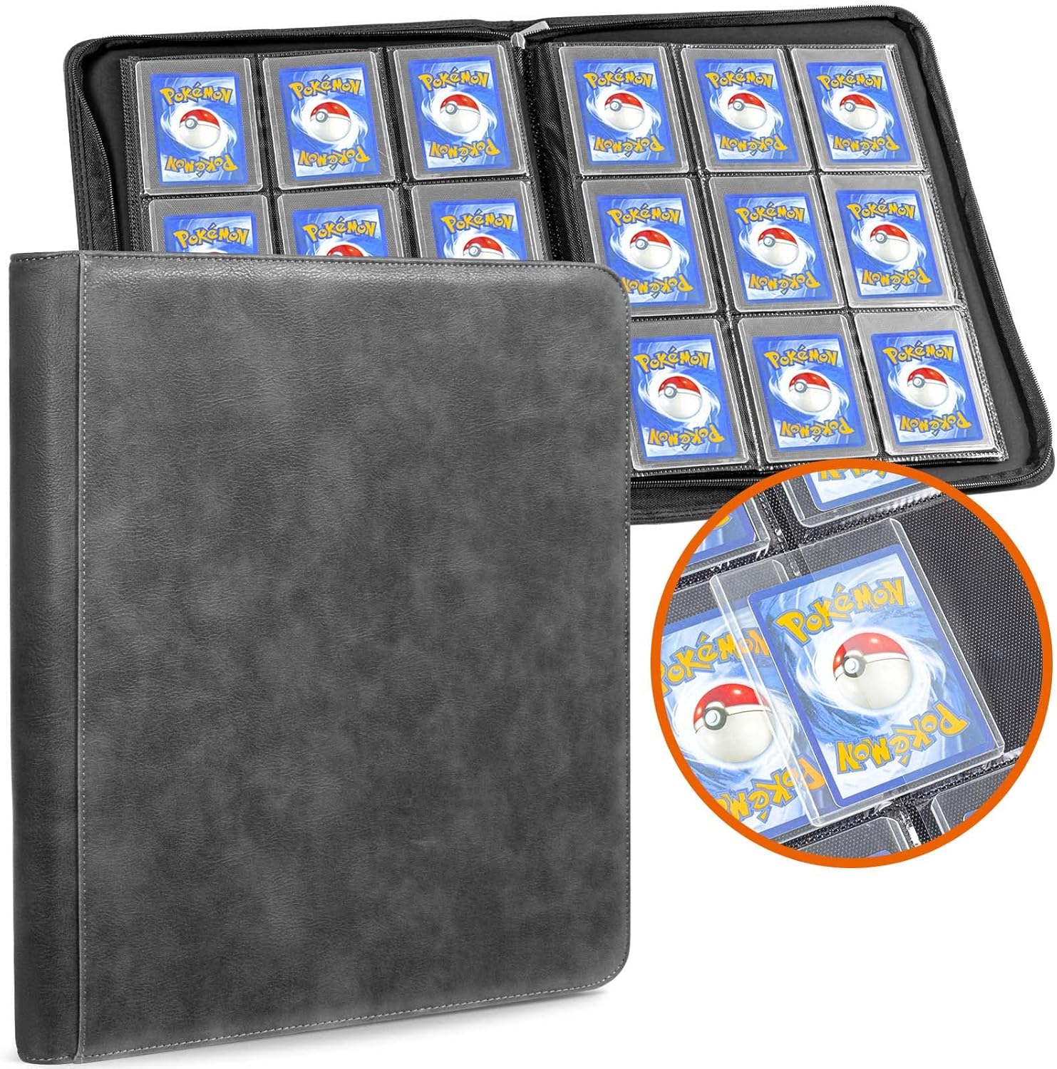 Top Loader Album Binder, Trading Card Binder Storage for