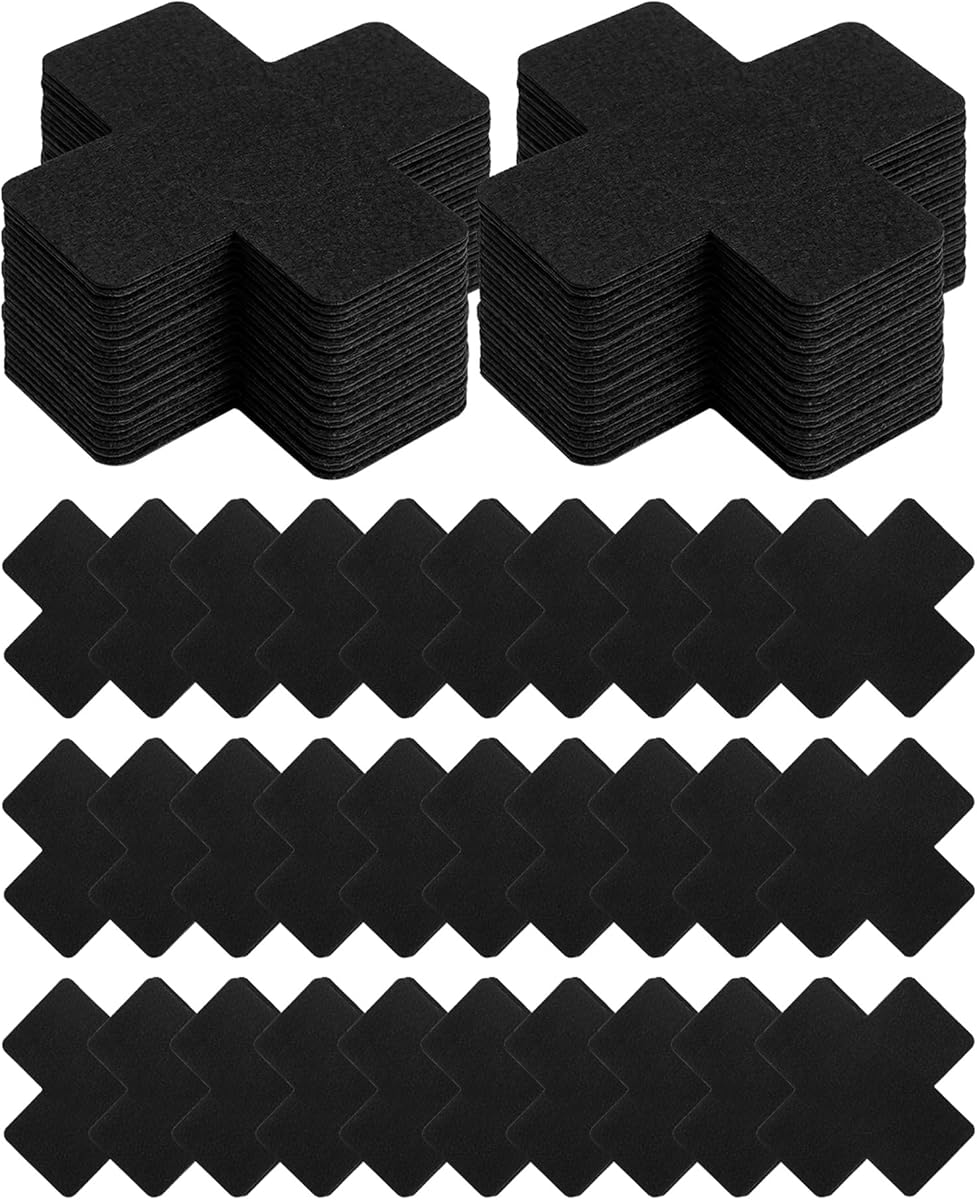 50 Pairs Nipple Cover Pasties Disposable Nipple Covers No-Show Satin Breast Petals Stickers Self Adhesive Petal Bra Pasties for Women Black