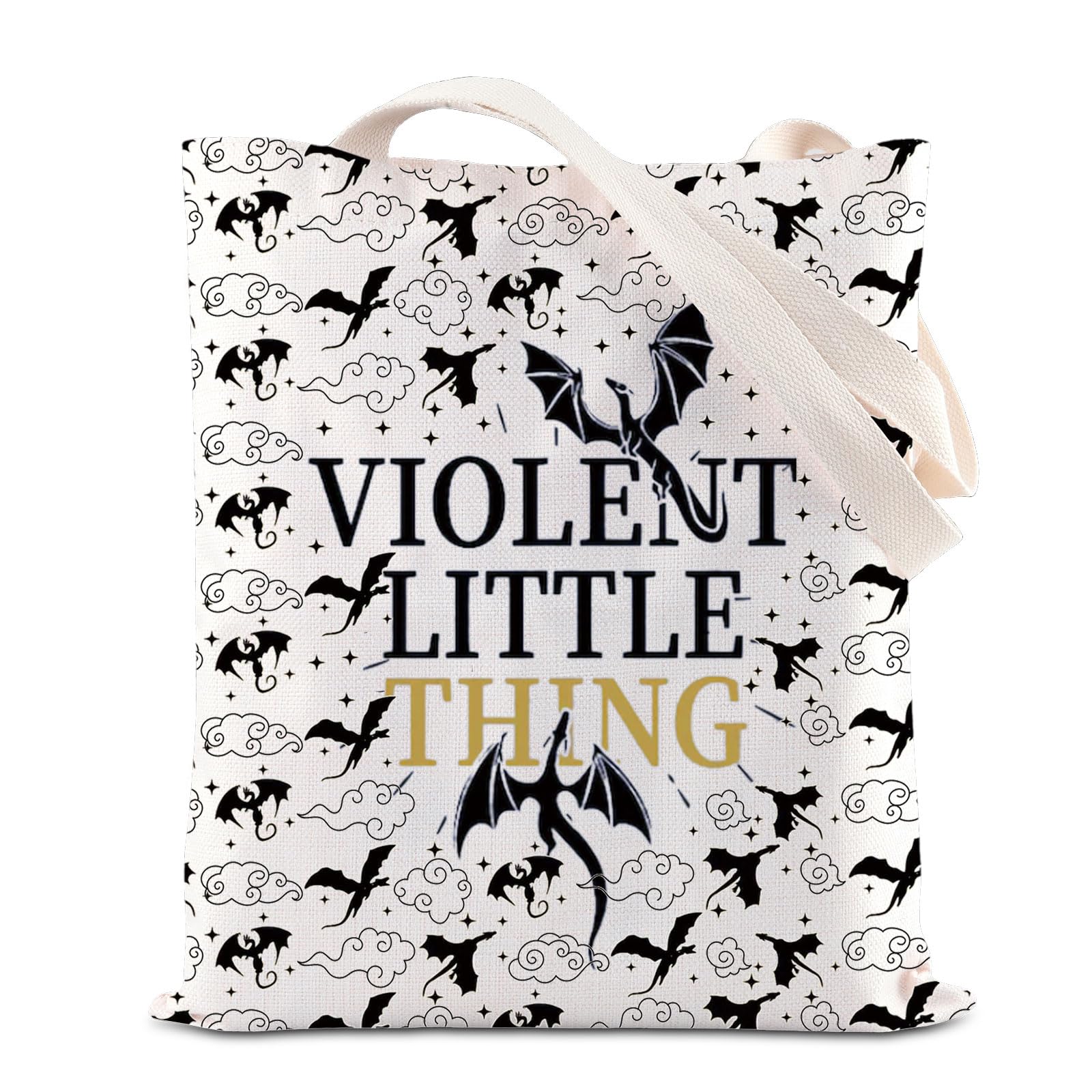 FOTAP 4th Wing Merch Xaden Riorson Inspired Shopping Bag Violent Little Thing Tote Bag Bookish Gift Fantasy Dragon