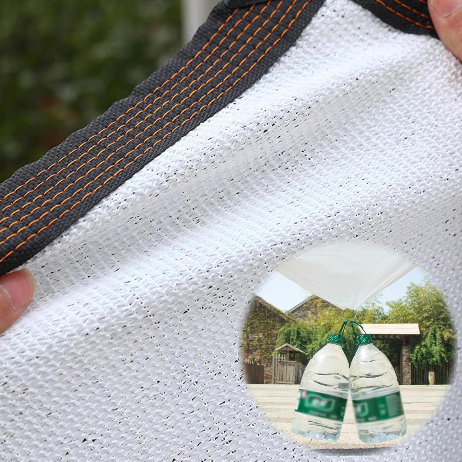 Shade Netting With Grommets,Sunblock Shade Net,Shade Cloth for Plants,Shade Sail,Greenhouse Shading Net,Shade Mesh Tarp,Breathable/Anti-uv Awning,Privacy Netting,White,White-1.5x4m(4.9*13.1ft)