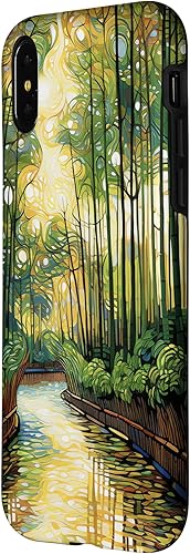 Miniatura 8 de iPhone XS Max Bamboo Brilliance A Chromatic Escape into Lively Forests Case