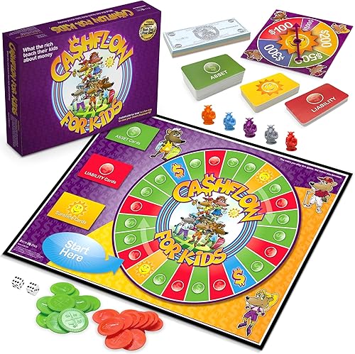 Rich Dad CASHFLOW - Juego de mesa para niños con mensaje adicional exclusivo de Robert Kiyosaki