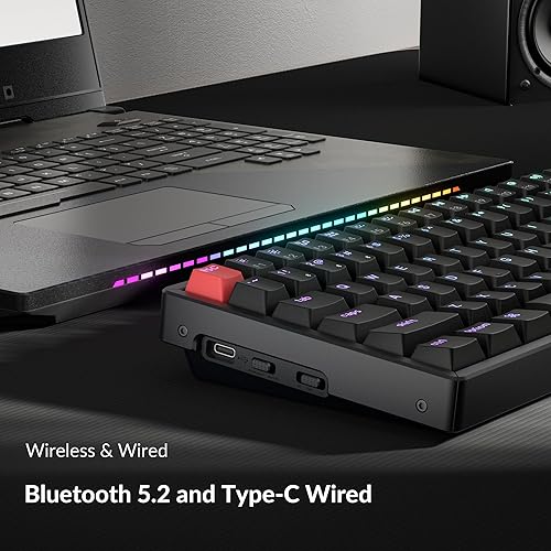 Miniatura 3 de K4 (Versión 3) Interruptor rojo de aluminio con retroiluminación RGB