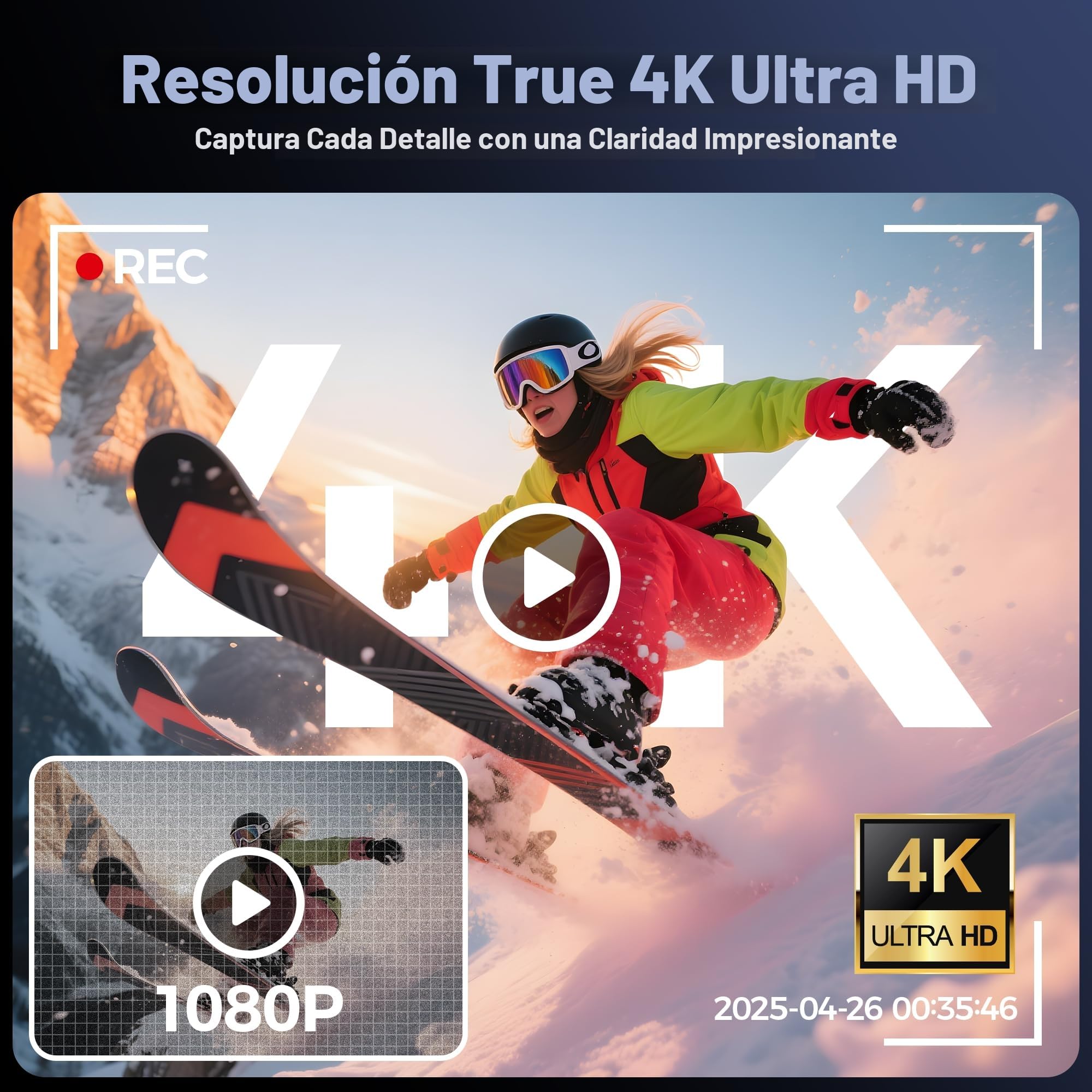 Camara de Fotos Digital 4K Profesional: Cámara Digital con Pantalla Abatible 180° - Camaras Compacta con 32GB Tarjeta - 16X Zoom Camara para Principiantes Niña Niños Chico - Negro YYZA9