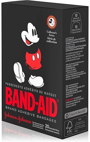 Miniatura 10 de Band-Aid vendas adhesivas decoradas Disney Mickey surtido 20 Count 1 1