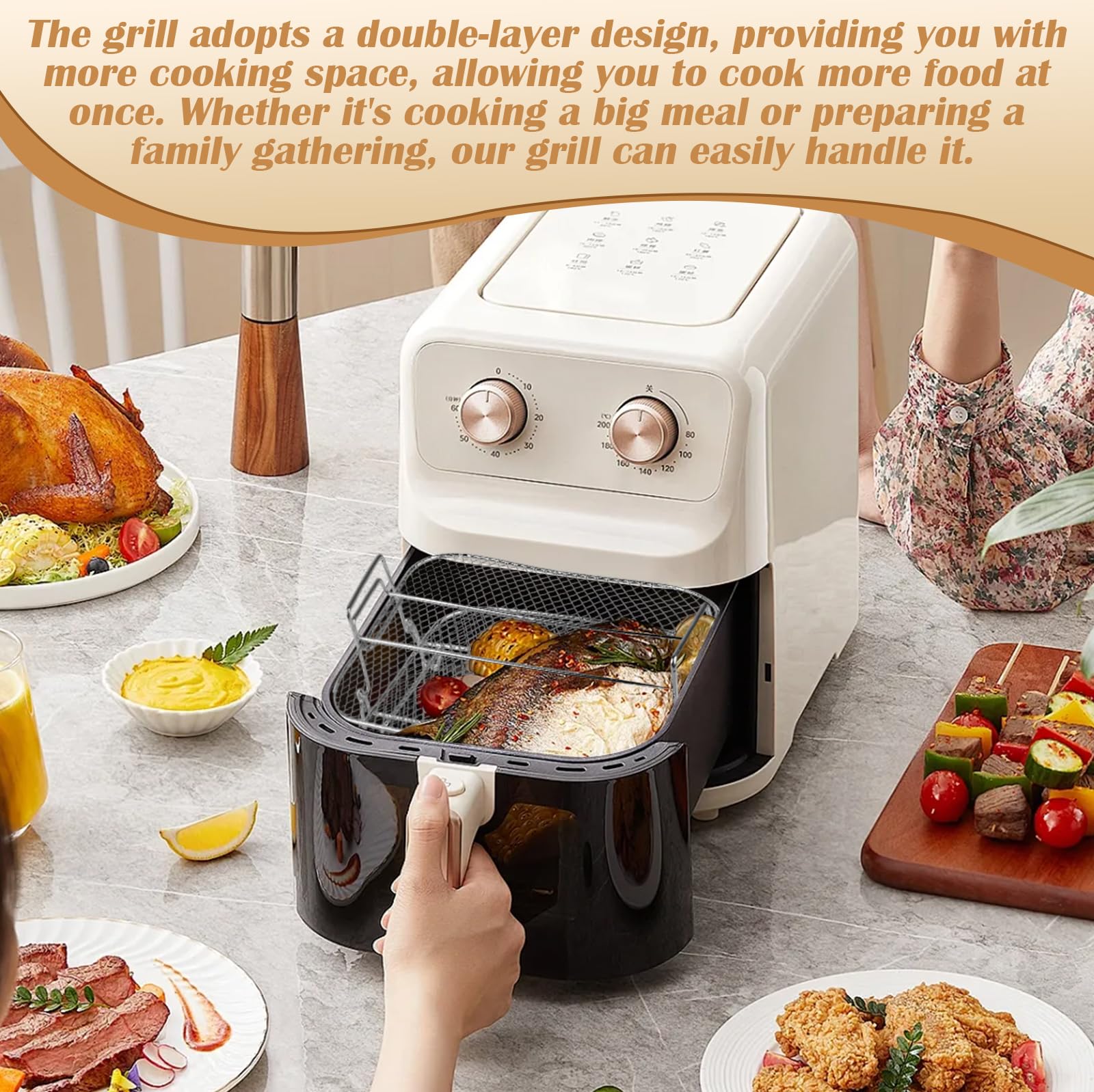 Lot De 2 Supports à Pain En Acier Inoxydable - 8 Tranches, Pour Airfryer, Four, Grille-Pain, Dimensions 14.8x9x5 Cm