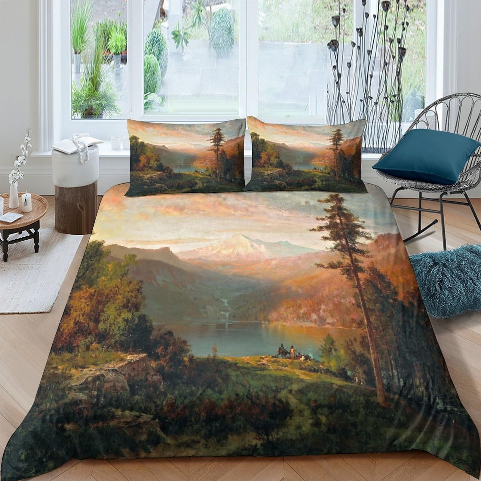 Ensemble de literie avec taie d'oreiller King en 220x240cm au textile doux et durable