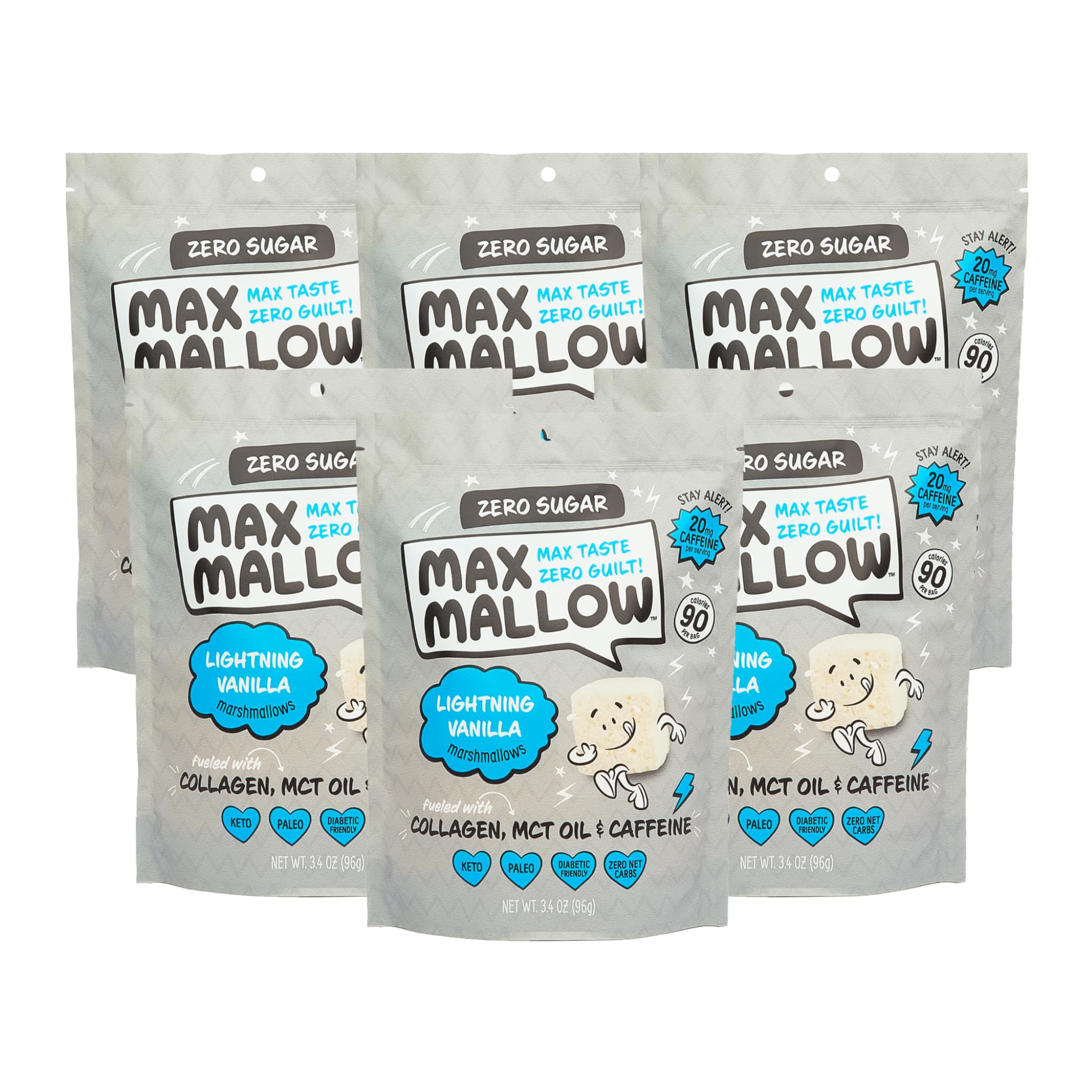Buy Know Brainer Max Mallow Lightning Vanilla GuiltFree & Zero Sugar
